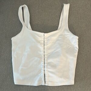 White Abercrombie Tank